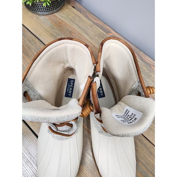 SPERRY Women's Saltwater Wool Blend Rubber Duck Boot Size 9 - Picture 6 of 12